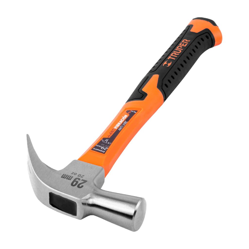 Martillo 16 oz uña recta, mango fibra de vidrio, Truper